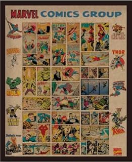 ミニポスター×フレームセット MARVEL Rough Heroes 茶 FST-154 ミニポスター×フレームセット MARVEL Rough Heroes 茶 FST-154